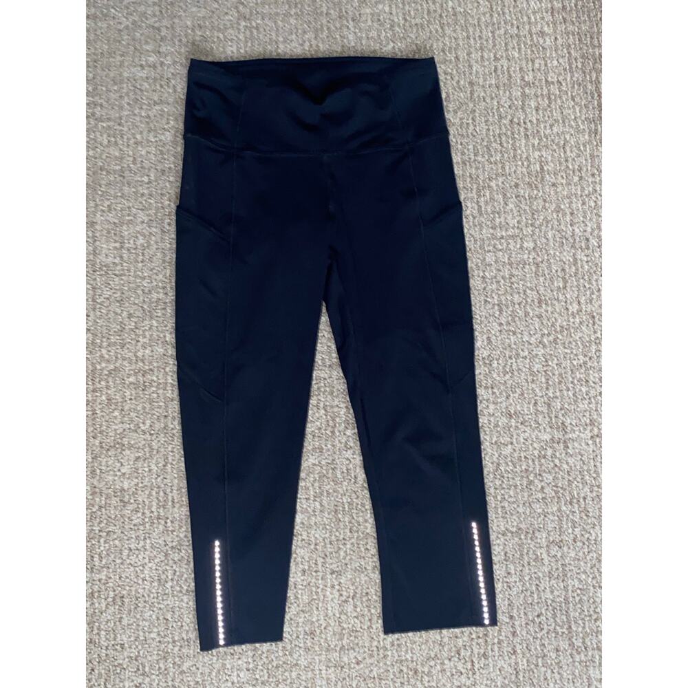 Lululemon Cropped Leggings, Black and, Size 6